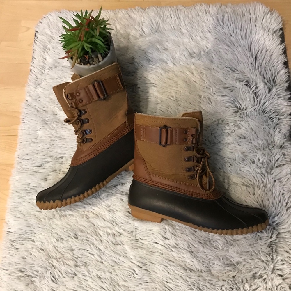 JBU By JAMBU Woman’s Ontario Duck Boots Brown/Whiskey Color Size 8.5 - Picture 3 of 16